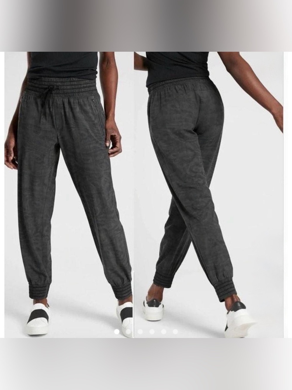 Athleta Camden Printed Jogger Pants - Lightweight Hiking Activewear. Size: 4